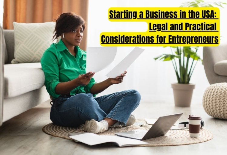 Starting a Business in the USA: Legal and Practical Considerations for Entrepreneurs